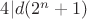 $4|d(2^n+1)$