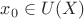 $x_0\in U(X)$