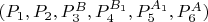 $(P_1,P_2,P_3^{B},P_4^{B_1},P_5^{A_1},P_6^{A})$