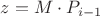 $z = M\cdot P_{i-1}$