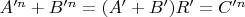 $A'^n+B'^n=(A'+B')R'=C'^n$