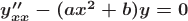 $\boldsymbol{y''_{xx}-(ax^2+b)y=0}$