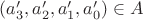 $(a'_3, a'_2, a'_1, a'_0)\in A$