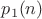 $p_1(n)$