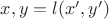 $x,y=l(x',y')$