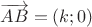 $\overrightarrow{AB}=(k;0)$