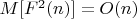 $M[F^2(n)]=O(n)$