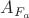 ${A_{{F_a}}}$