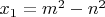 $x_1=m^2-n^2$