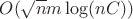 $O(\sqrt{n}m\log(nC))$ $O(\sqrt{n}m\log(nC))$