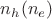 $n_h(n_e)$