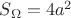 $S_\Omega = 4a^2$