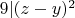 $9|(z-y)^2$