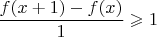 $ \dfrac {f(x+1)-f(x)}{1}\geqslant 1$