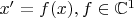 $x' = f(x), f \in \mathbb C^1$
