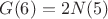 $G(6)=2N(5)$