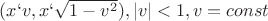 $(x` v,x`\sqrt{1-v^2}), |v|<1, v=const$