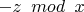 $-z\verb