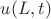 $u(L,t)$
