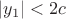 $|y_1|<2c$ $|y_1|<2c$