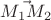 $\vec{M_1 M_2}$
