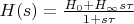 $H(s)=\frac {H_0+H_{\infty}s\tau}{1+s\tau}$