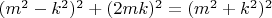 $(m^2-k^2)^2+(2mk)^2=(m^2+k^2)^2$