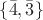 $\{\bar4,\bar3\}$
