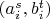 $(a^s_i,b^t_i)$