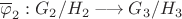 $\overline\varphi_2:G_2/H_2\longrightarrow G_3/H_3$