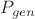 $P_{gen}$
