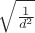 $\sqrt{\frac 1{d^2}}$