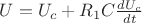 $U=U_c+R_1 C\frac{dU_c}{dt}$