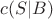 $c(S|B)$