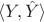 $\langle Y, \hat Y \rangle$