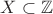 $X\subset\mathbb Z$