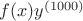 $f(x)y^{(1000)}$