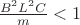 $ \frac{B^2L^2C}{m} < 1 $