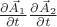 $\frac{\partial \vec{A}_1}{\partial t} \frac{\partial \vec{A}_2}{\partial t}$