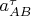 $a_{AB}^\tau$