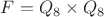 $F=Q_8\times Q_8$