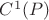 $C^1(P)$