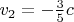 $v_2=-\frac 35c$