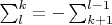 $\sum_{l}^{k}=-\sum_{k+1}^{l-1}$