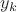 ${y}_{k}$