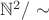 $\mathbb{N}^2 / \sim$