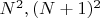 $N^2,(N+1)^2$