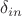 $\delta_{in}$