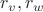 $r_v, r_w$