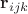 $\mathbf{r}_{ijk}$